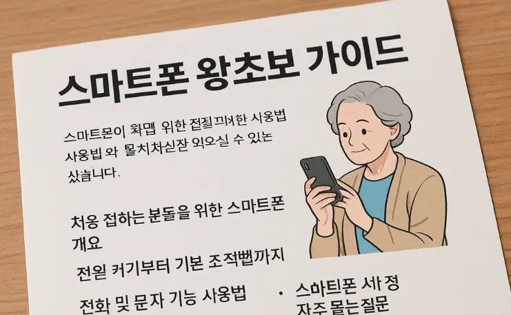 스마트폰 왕초보 가이드